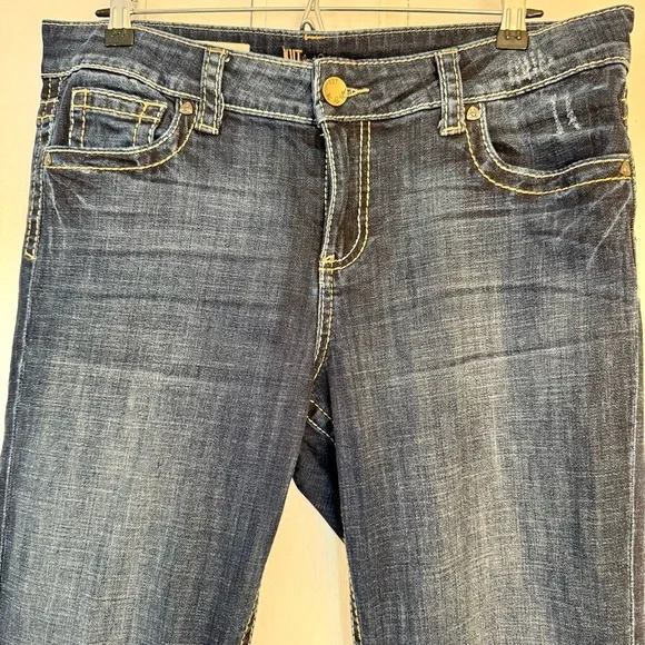 Kut from the Kloth Natalie High Rise Bootcut Dark Indigo Jeans - Picture 3 of 9